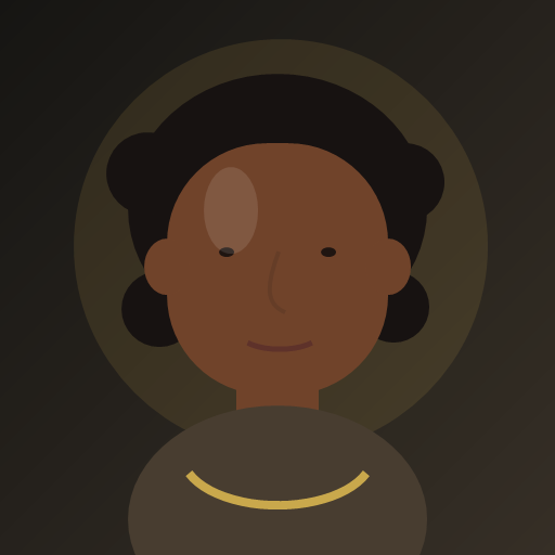 Retrato ilustrado de cliente afro-africana