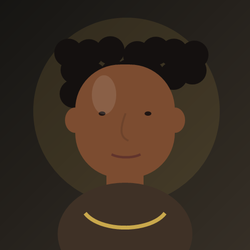 Retrato ilustrado de cliente afro-africano
