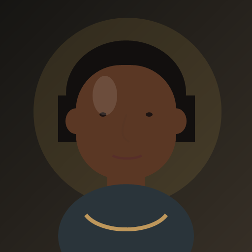 Retrato ilustrado de cliente afro-africano corporativo